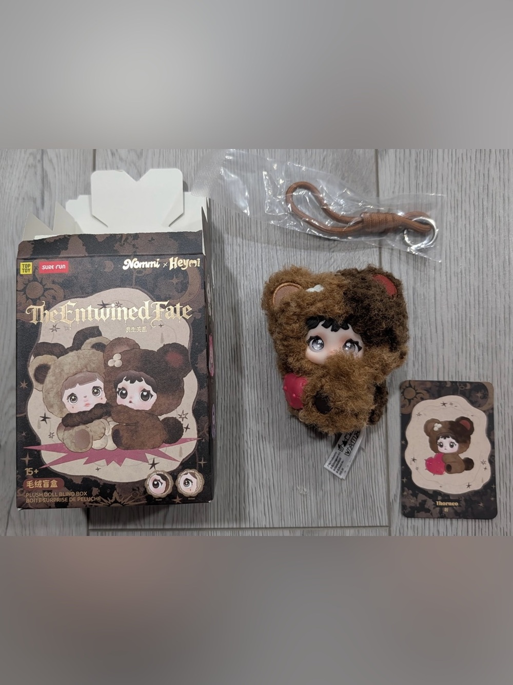 Nommi X Heymi - The Entwined Fate Plush Doll Keychain “Thorneo” w/Box & Card